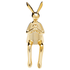 Figurka królika z Sercem Gold Kare Design