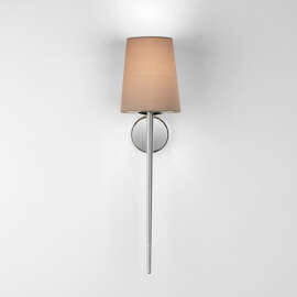 Kinkiet do łazienki Beauville chrom z ostrygowym abażurem Cone 138 Astro Lighting