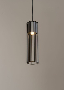 FOBIA 1 lampa wisząca czarny/srebrny 33448