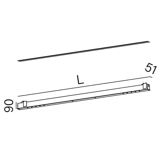 MIXLINE LED wpuszczana listwa oświetleniowa AQform