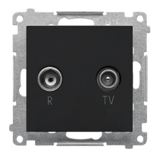 Gniazdo antenowe R-TV zakończeniowe do gniazd przelotowych Simon 55 