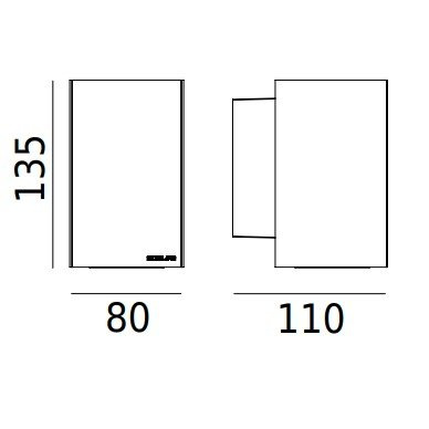 Kinkiet zewnętrzny Sandvik art 1742 czarny