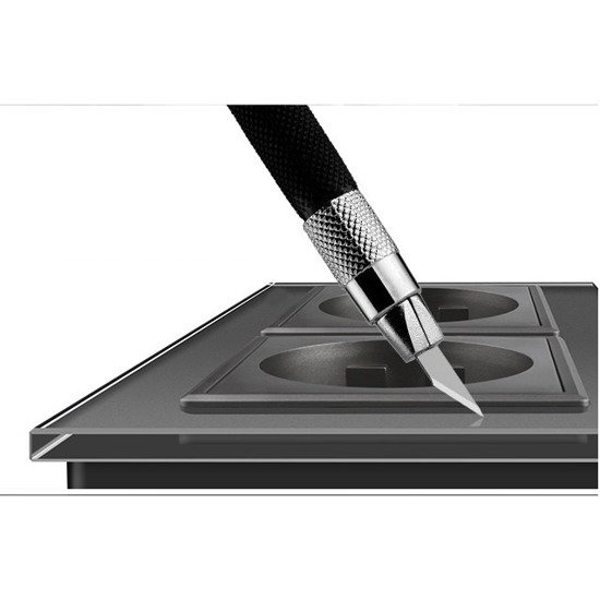 Komplet LIVOLO dwa gniazda w szklanej ramce z nakładkami kolor złoty