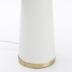 LAMPA STOŁOWA TIAN Ø36X50 CM BIAŁA - KARE DESIGN