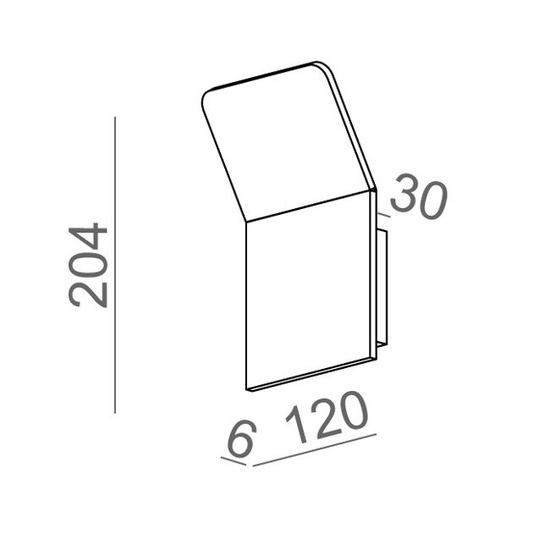 KINKIET CAMBER square mini LED AQform
