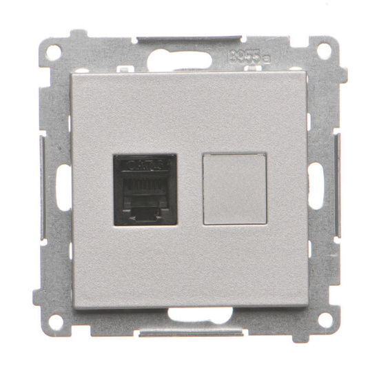 Gniazdo telefoniczne pojedyncze RJ12 Simon 55