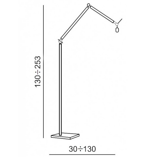 Lampa podłogowa Zyta L WH Azzardo