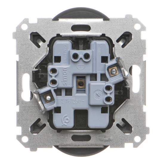 Gniazdo wtyczkowe podwójne bez uziemienia Simon 55 TG2MCZ.01/116