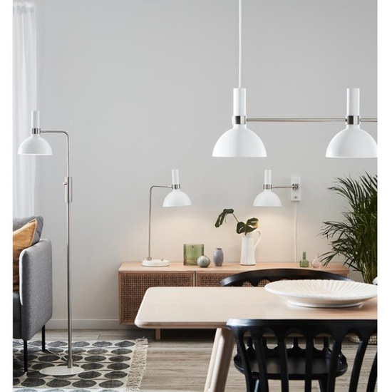 Lampa wisząca Larry 3L biała Markslojd