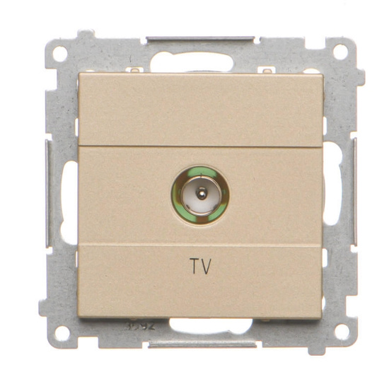 Gniazdo antenowe TV pojedyncze końcowe Simon 55