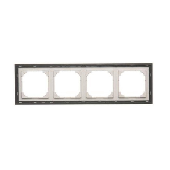Ramka czterokrotna Simon 55 DUO aluminium 