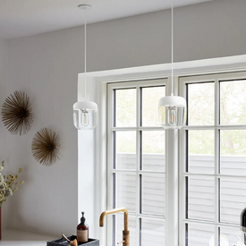 Klosz ACORN biały + chrom UMAGE