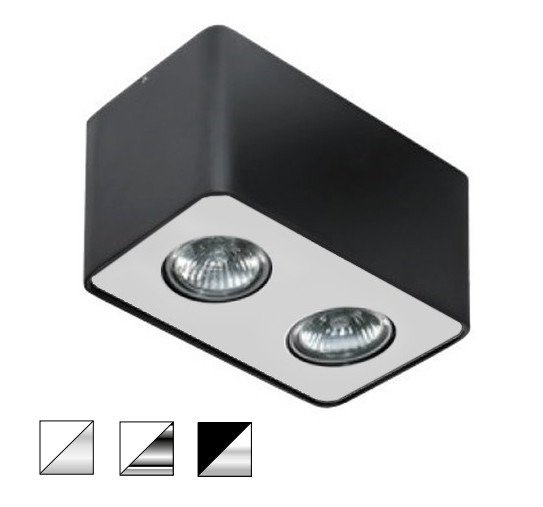 Lampa Nino 2 czarny aluminium  BK/ALU Azzardo 