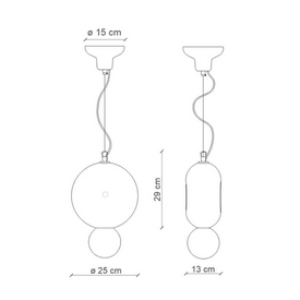 Lampa wisząca Bumbum Ferroluce C2751 Ferroluce