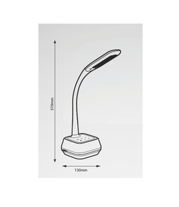 Lampka biurkowa LED Nilsen Voice z głośnikiem 