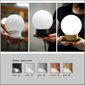 Lampka MODERN BALL LED MP 3000K AQform