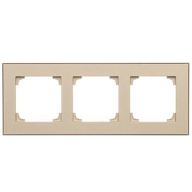 Ramka trójkrotna Simon 55 DUO szampańska