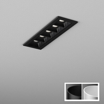 RAFTER points 15 LED trim wpuszczany L930 50° odbłyśnik czarny AQFORM 
