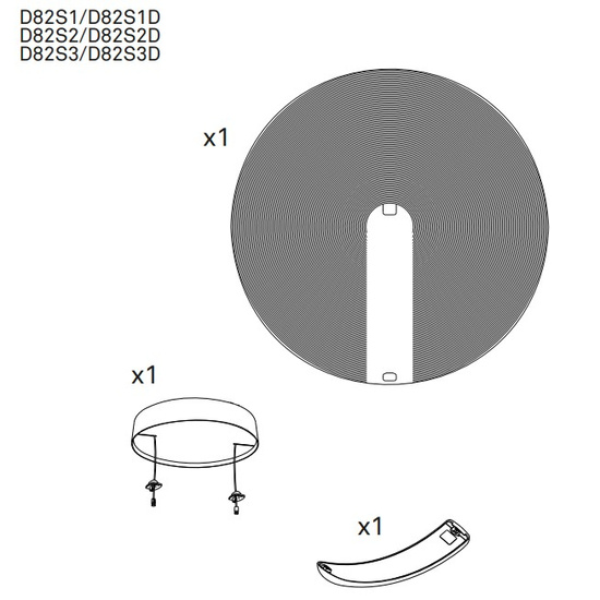 LAMPA WISZĄCA ILLAN 100CM LUCEPLAN D82S3
