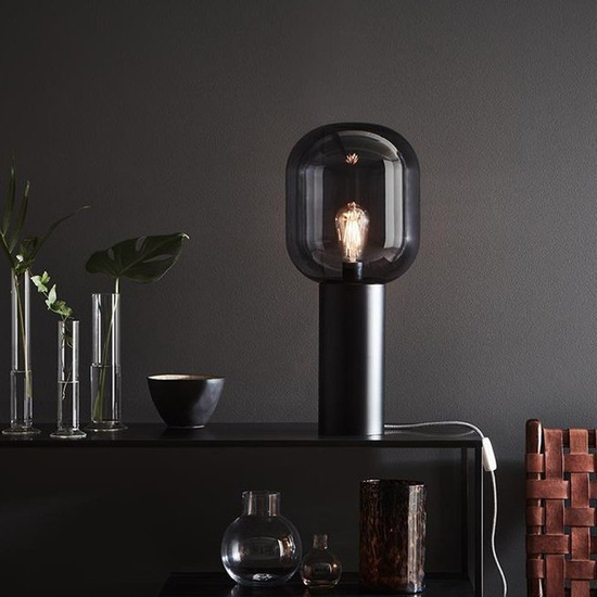 Lampka stołowa BROOKLYN 56cm czarny / przydymiony Markslojd 