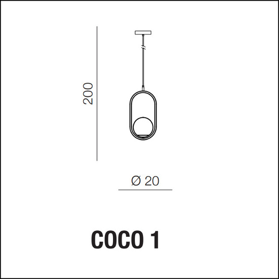 Lampa wisząca Coco 1 Azzardo AZ4981