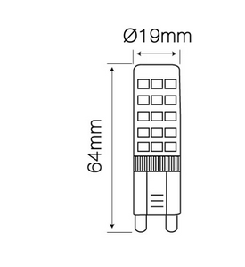  Żarówka LED line LITE G9 8W 6000K 750lm 220-240V