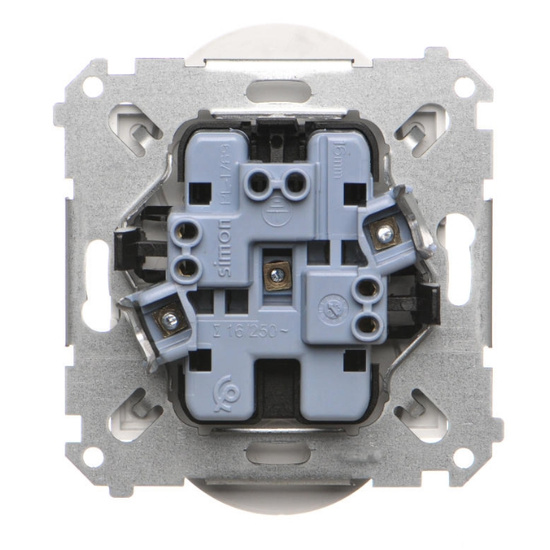 Gniazdo wtyczkowe podwójne bez uziemienia Simon 55 TG2MCZ.01/111