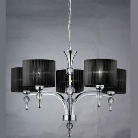 Żyrandol Impress 5 czarny AZ0499 Azzardo