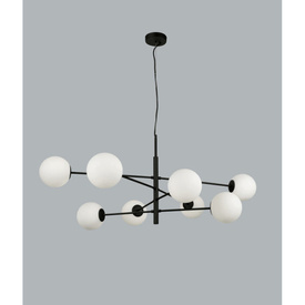 Oryginalna lampa wisząca Oviedo 8 Black Azzardo 