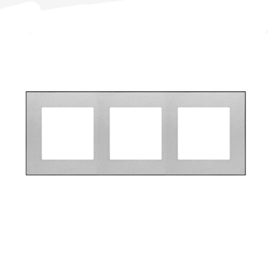 Ramka trójkrotna Simon 55 DUO aluminium 