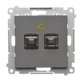 Gniazdo światłowodowe podwójne Simon 55