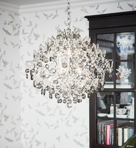 Żyrandol kryształowy HIDDEN GEM Markslojd 107415 chrom