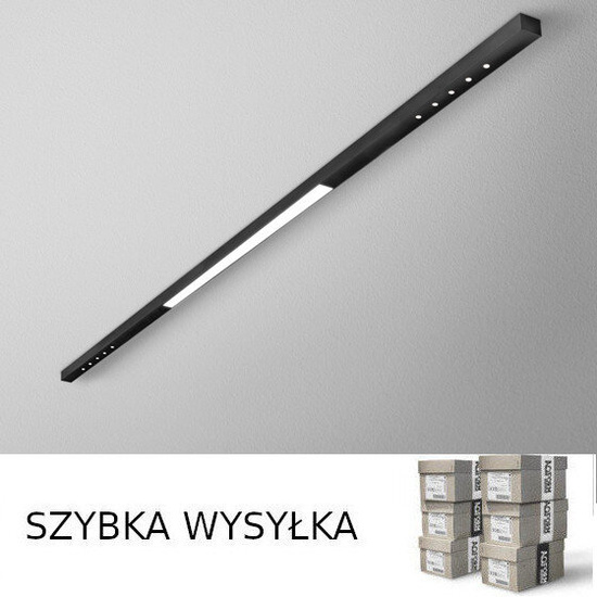 MIXLINE LED natynkowa listwa oświetleniowa AQform 216 cm switchDIM czarny 4000K 54°