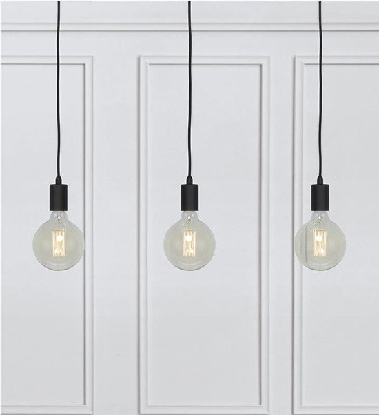  Lampa wisząca SKY 3 listwa  Markslojd 106336 czarna