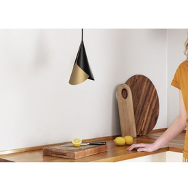 Klosz CORNET czerń i mosiądz UMAGE