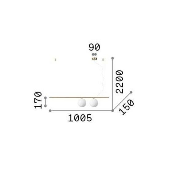 Lampa wisząca Perline sp2 282107 Ideal Lux