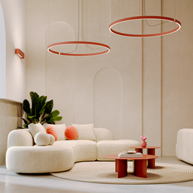 Lampa wisząca RIBBY circle up&down LED AQFORM