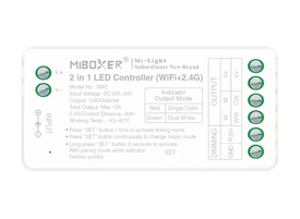 Kontroler 2w1 LED WiFi 12-24VDC 12A MiBoxer (FUT35W+)