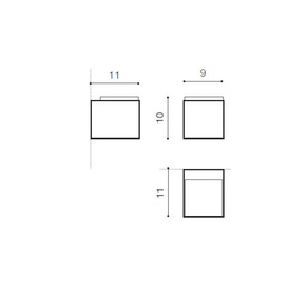 Kinkiet zewnętrzny Arbax 1 LED Dark Grey Azzardo
