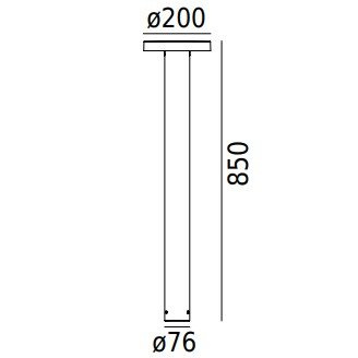 Słupek ogrodowy Borg Bollard 6180 grafit