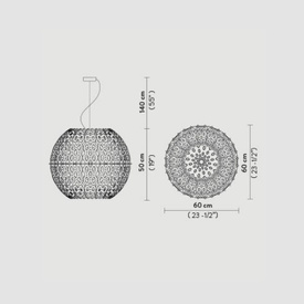 Lampa wisząca Charlotte Globe biała Slamp