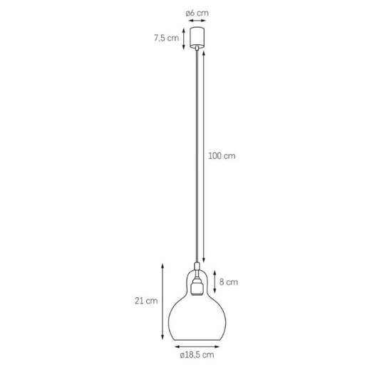 Lampa wisząca LONGIS GOLD I KASPA