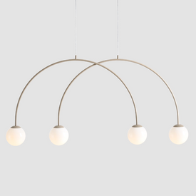 Lampa wisząca UNA 4 BEIGE S Aldex