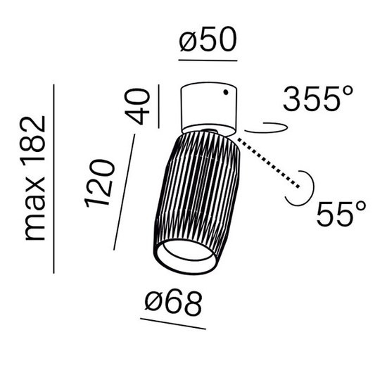 Reflektor TRIBA midi LED AQform