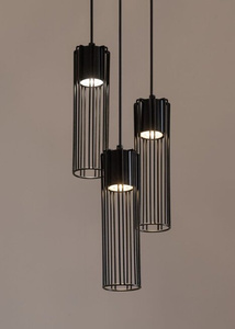 FOBIA 3 lampa wisząca koło czarny 33456