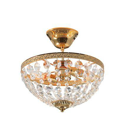 Plafon kryształowy HANASKOG Markslojd 100486 złoty