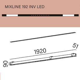 MIXLINE INV LED listwa oświetleniowa wpuszczana w sufit AQform