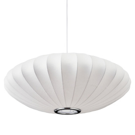Lampa wisząca SILK FLAT biała 60 cm