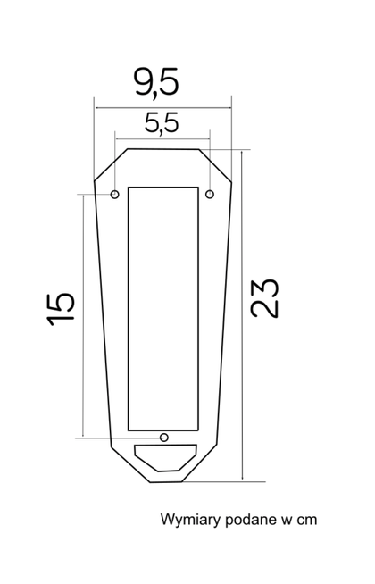 Kinkiet zewnętrzny KULE CLASSIC K 3012/1/K 250 U SU-MA