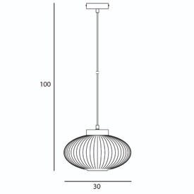 Lampa wisząca Groste czarna Italux   Dostawa: 25-06-2024